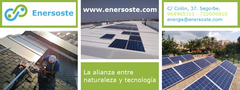 eficiencia energética - enersoste (Segorbe, Castellón) - autoconsumo - energía solar - energías renovables